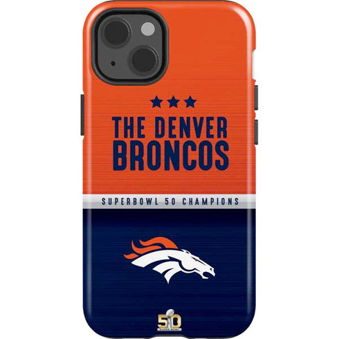 NFL Denver Broncos Super Bowl 50 Champions iPhone 15 Impact Case